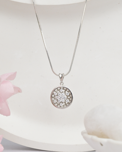 Snowburst Sterling Silver Pendant