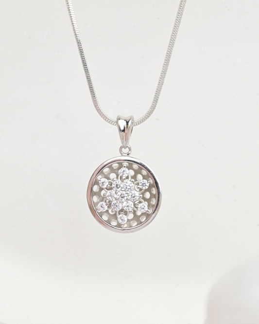 Snowburst Sterling Silver Pendant