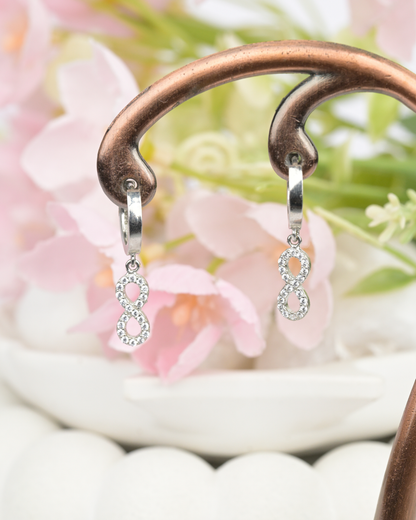 Infinity Drop Hoop Earrings
