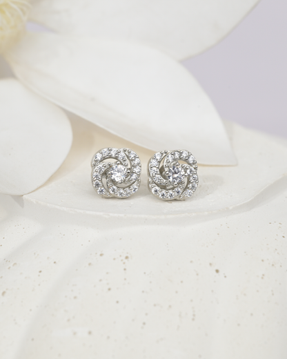 Twirl Stud Earrings | 92.5 Sterling Silver