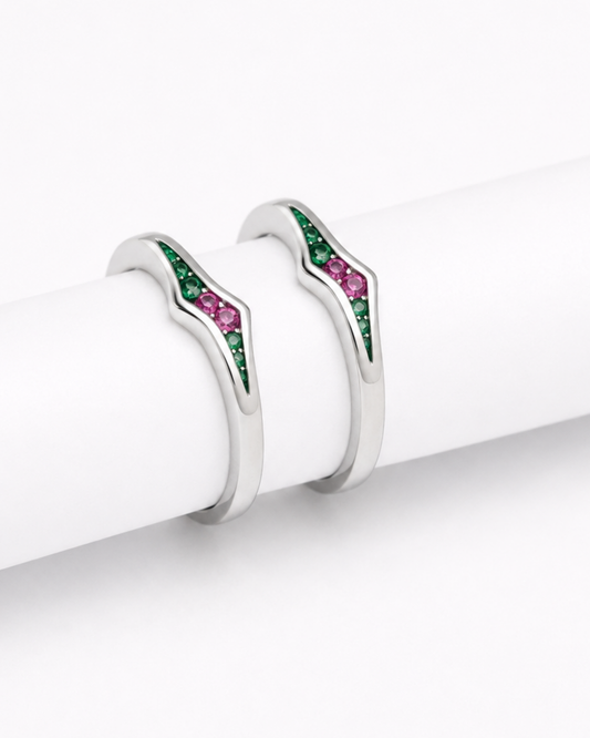 Emerald Bloom Toe Ring | 92.5 Sterling Silver