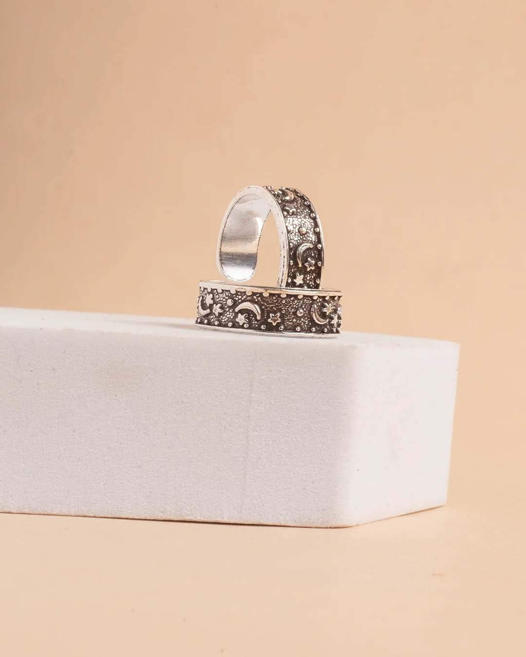 Floral Silver Toering