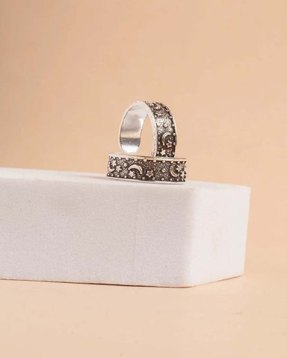 Floral Silver Toering