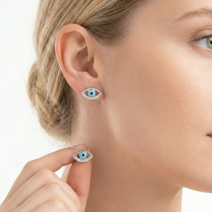Blue Eye Studs - Silvinity