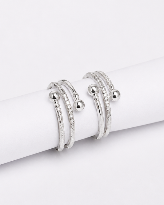Luna Bead Toe Rings | 92.5 Sterling Silver