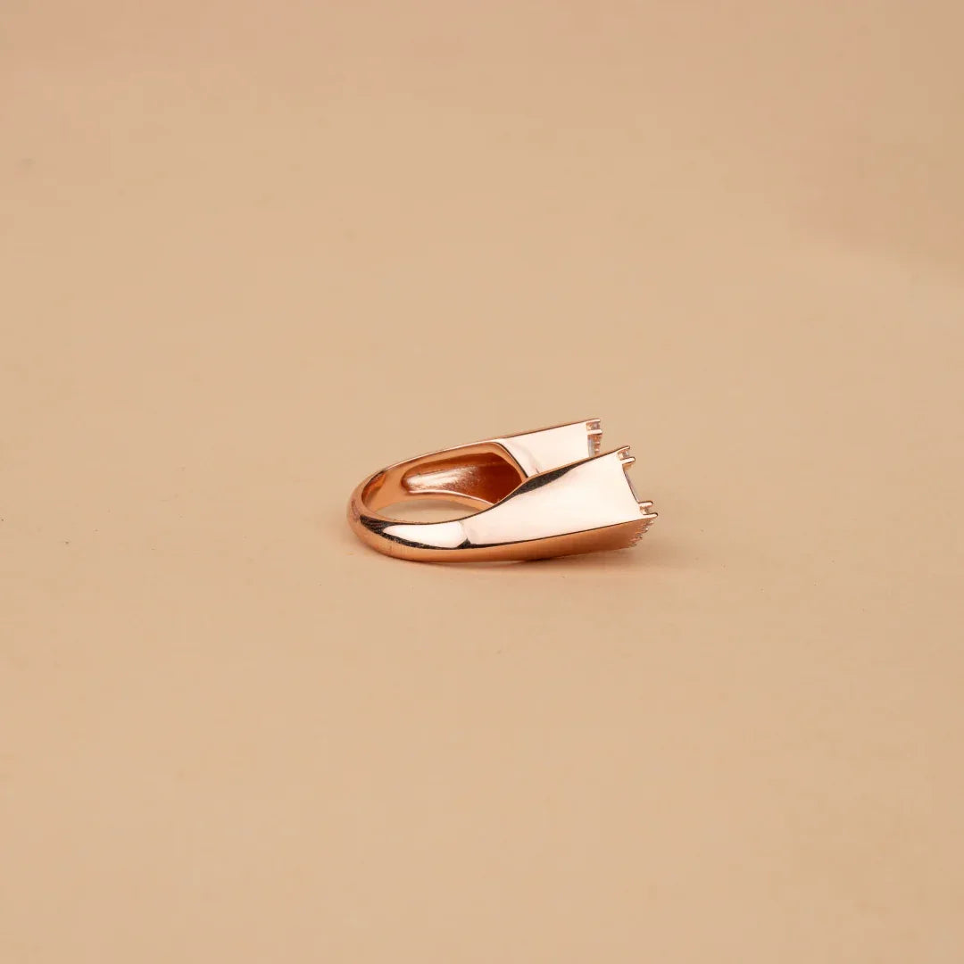 Bezel contemporary ring - Silvinity