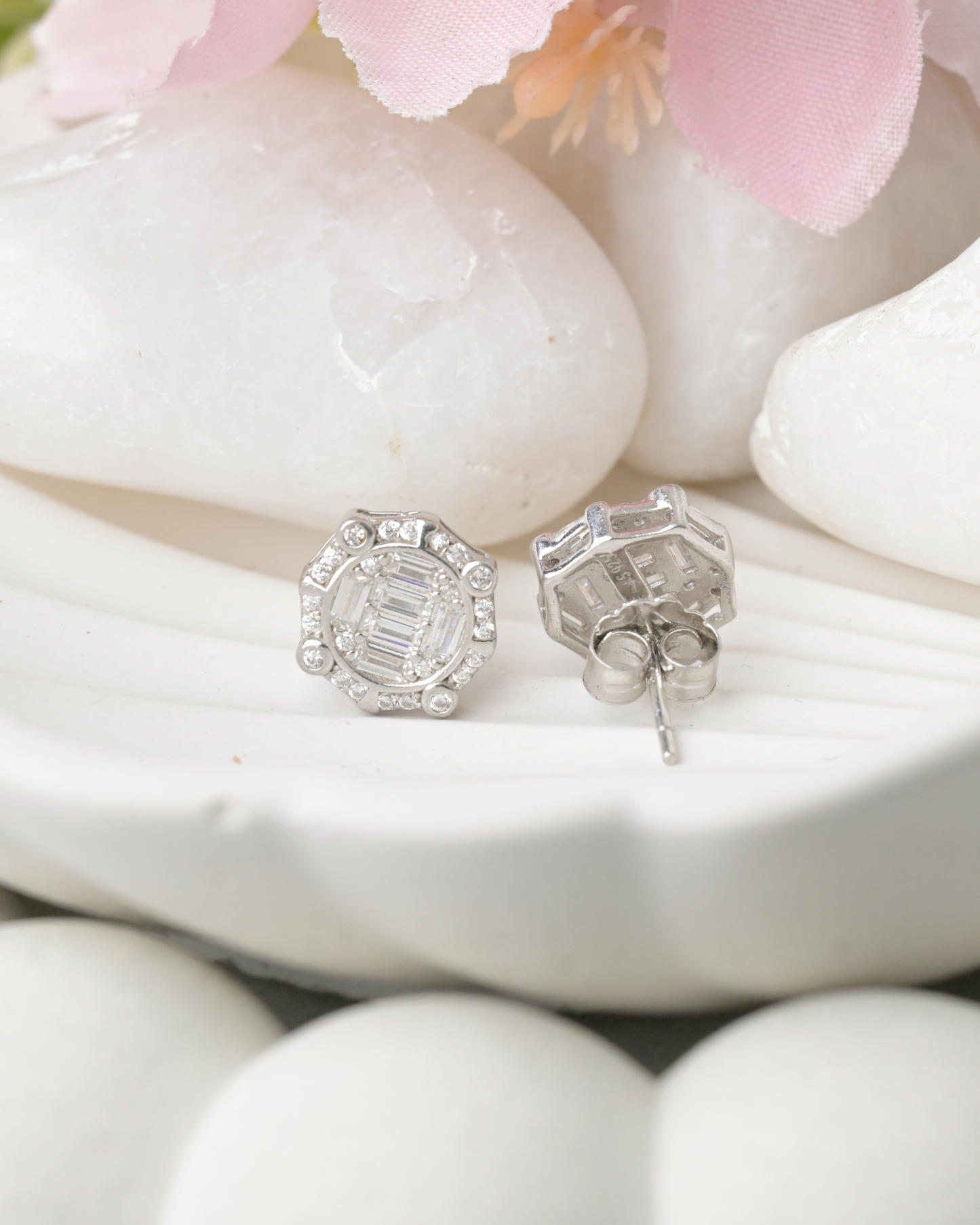 Geo Luxe Sparkle Studs