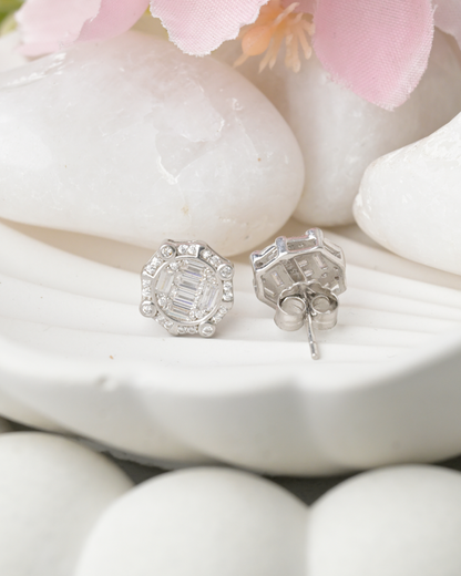 Geo Luxe Sparkle Studs