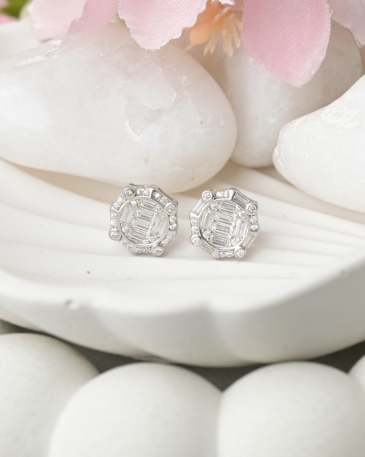 Geo Luxe Sparkle Studs