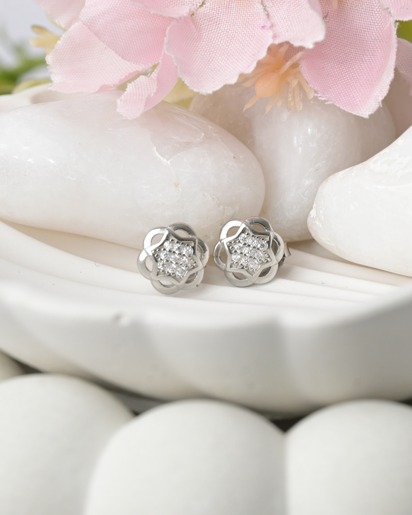 Blossom Sparkle Stud Earrings