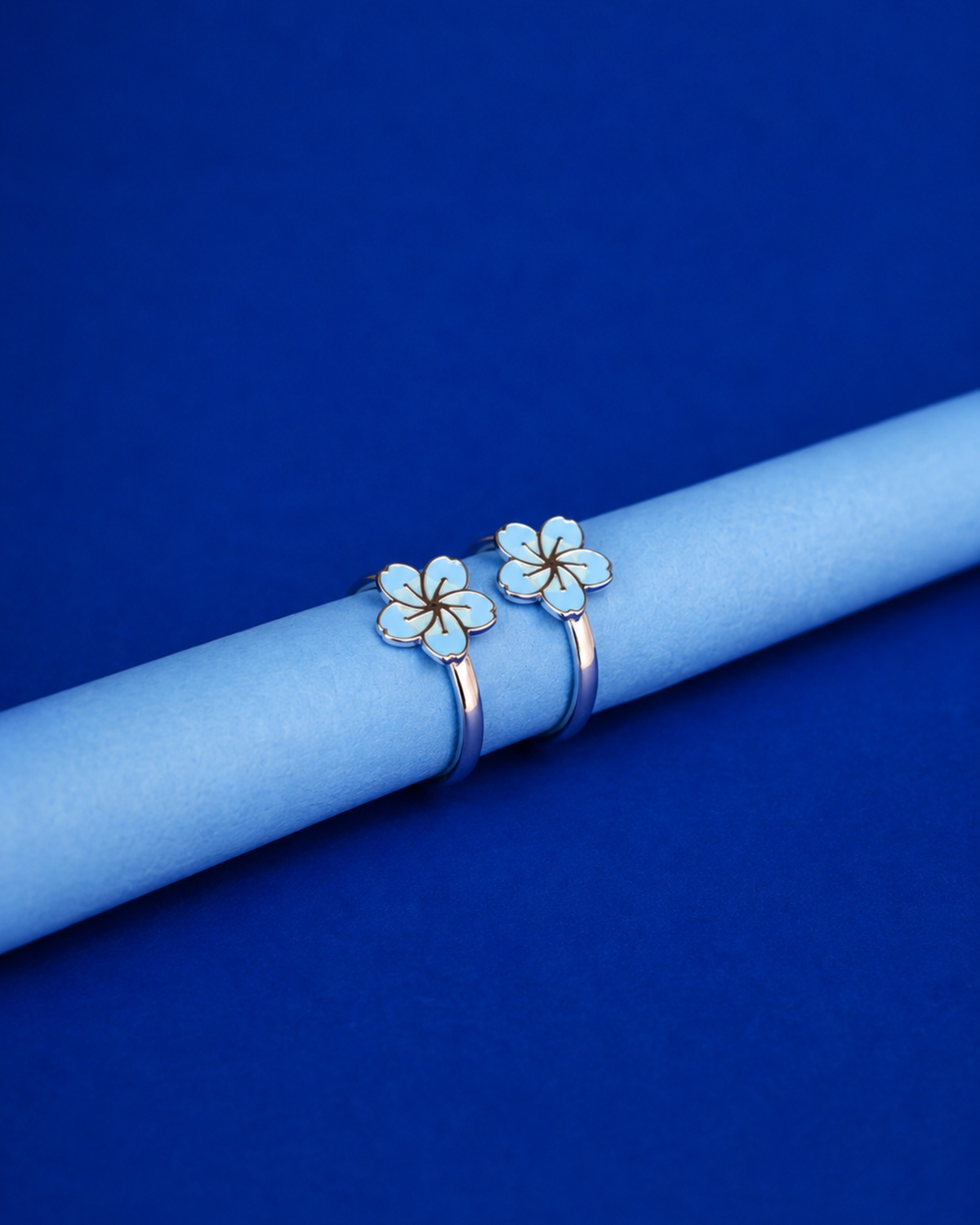 Blue Blossom Toe Rings | 92.5 Sterling Silver