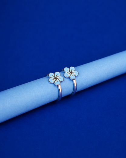 Blue Blossom Toe Rings | 92.5 Sterling Silver
