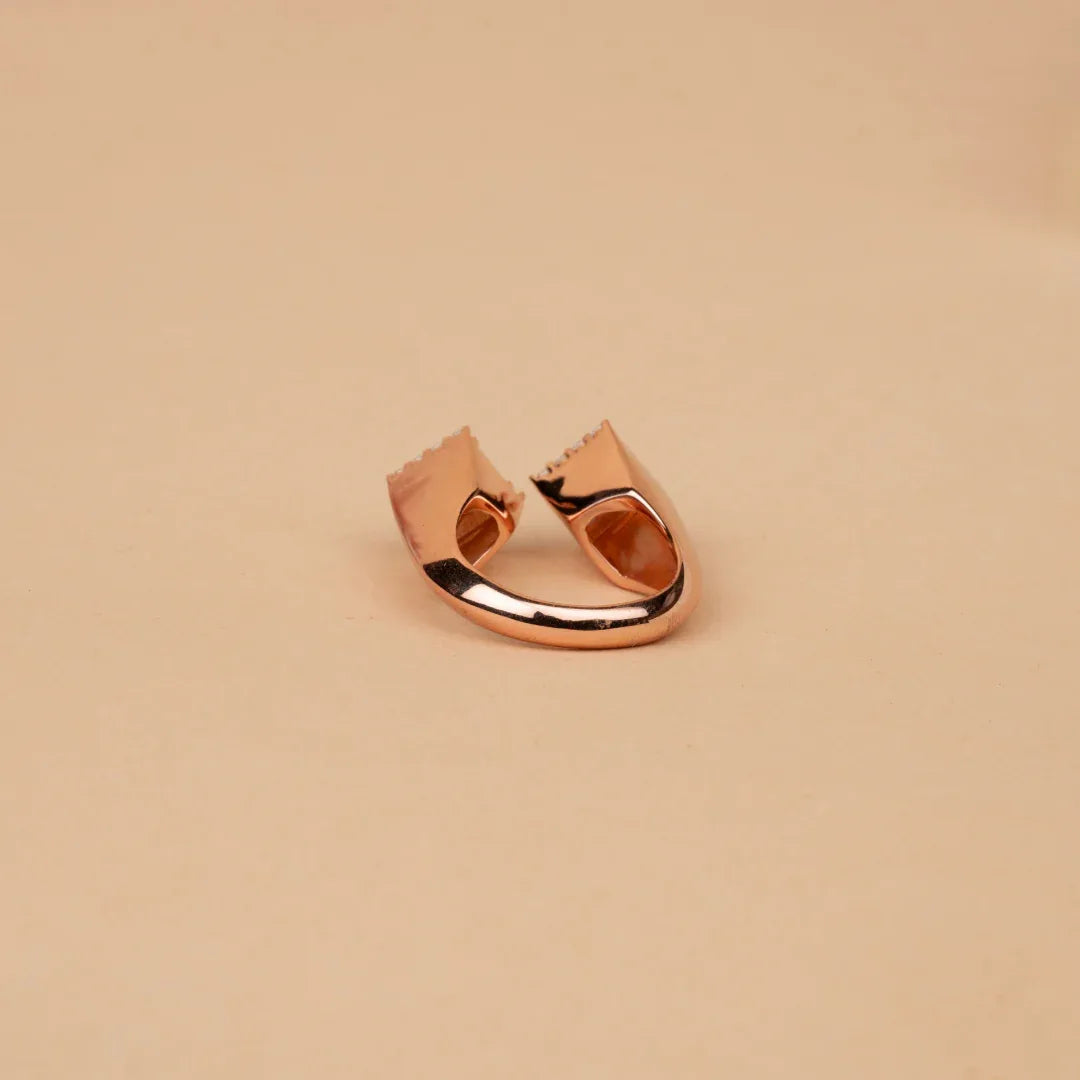Bezel contemporary ring - Silvinity