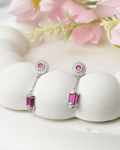 Rosette Drop Elegant Earrings