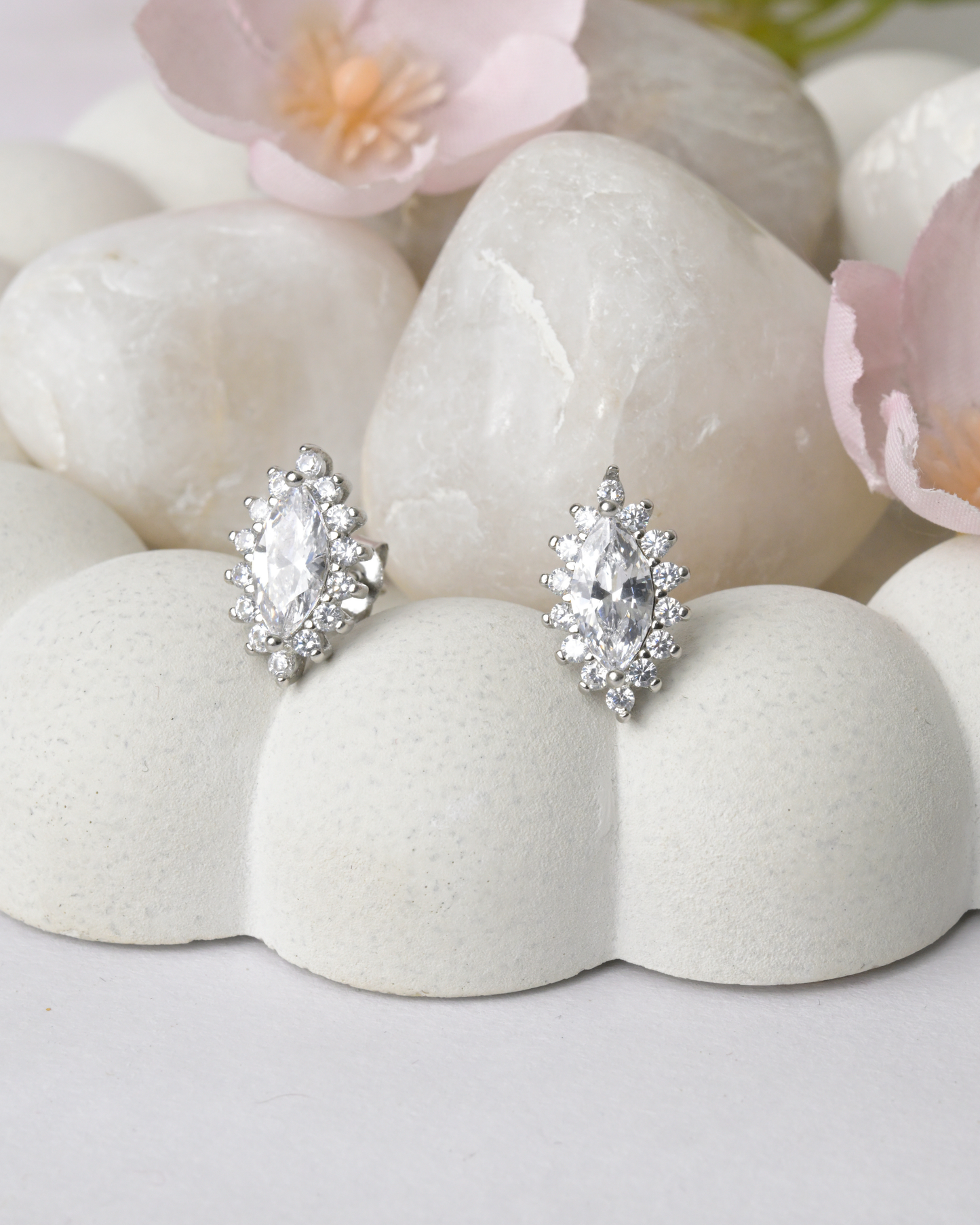 Celestial Marquise Stud Earrings