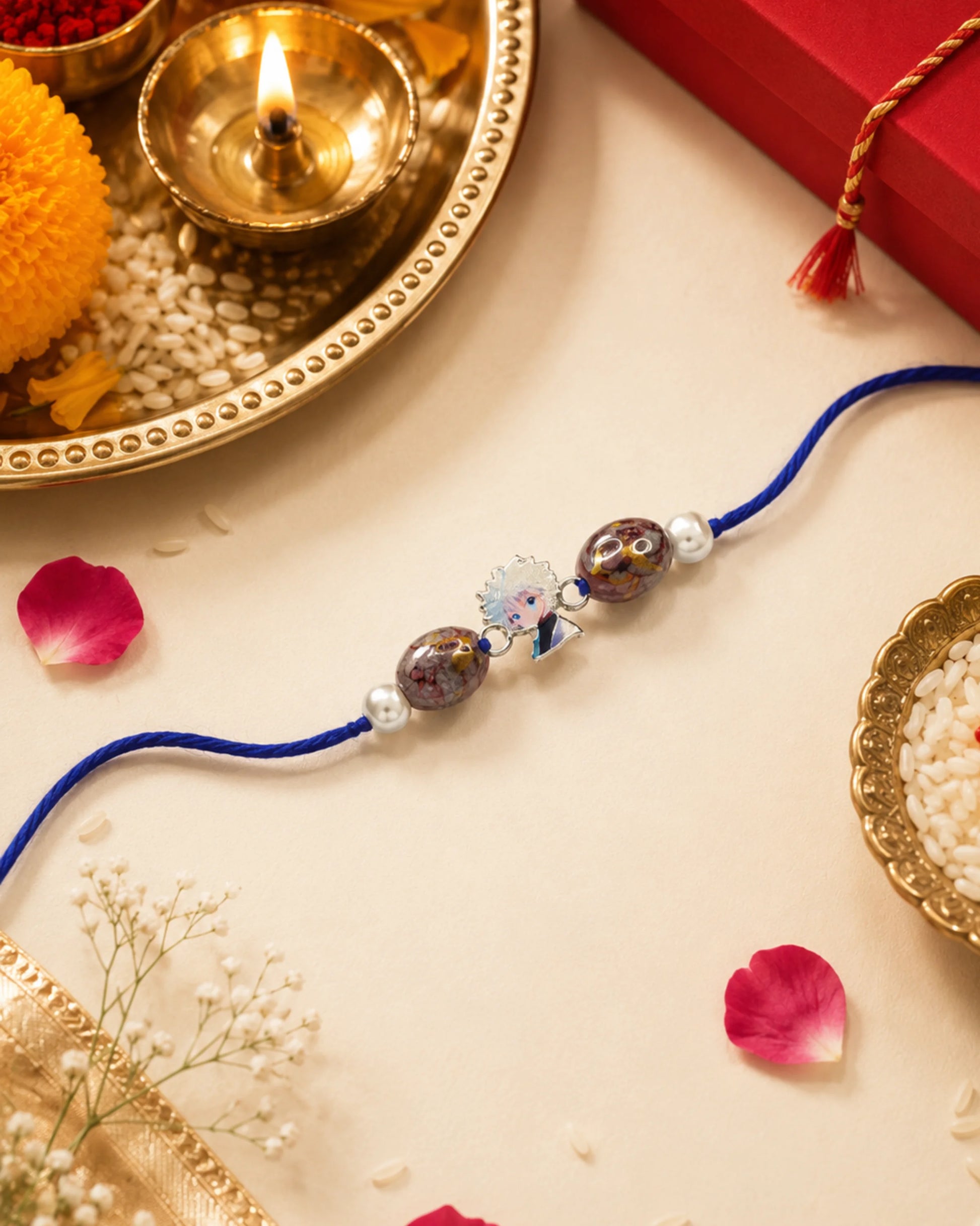 925 Silver Anime Rakhi | Chibi Character Design - Rakhi