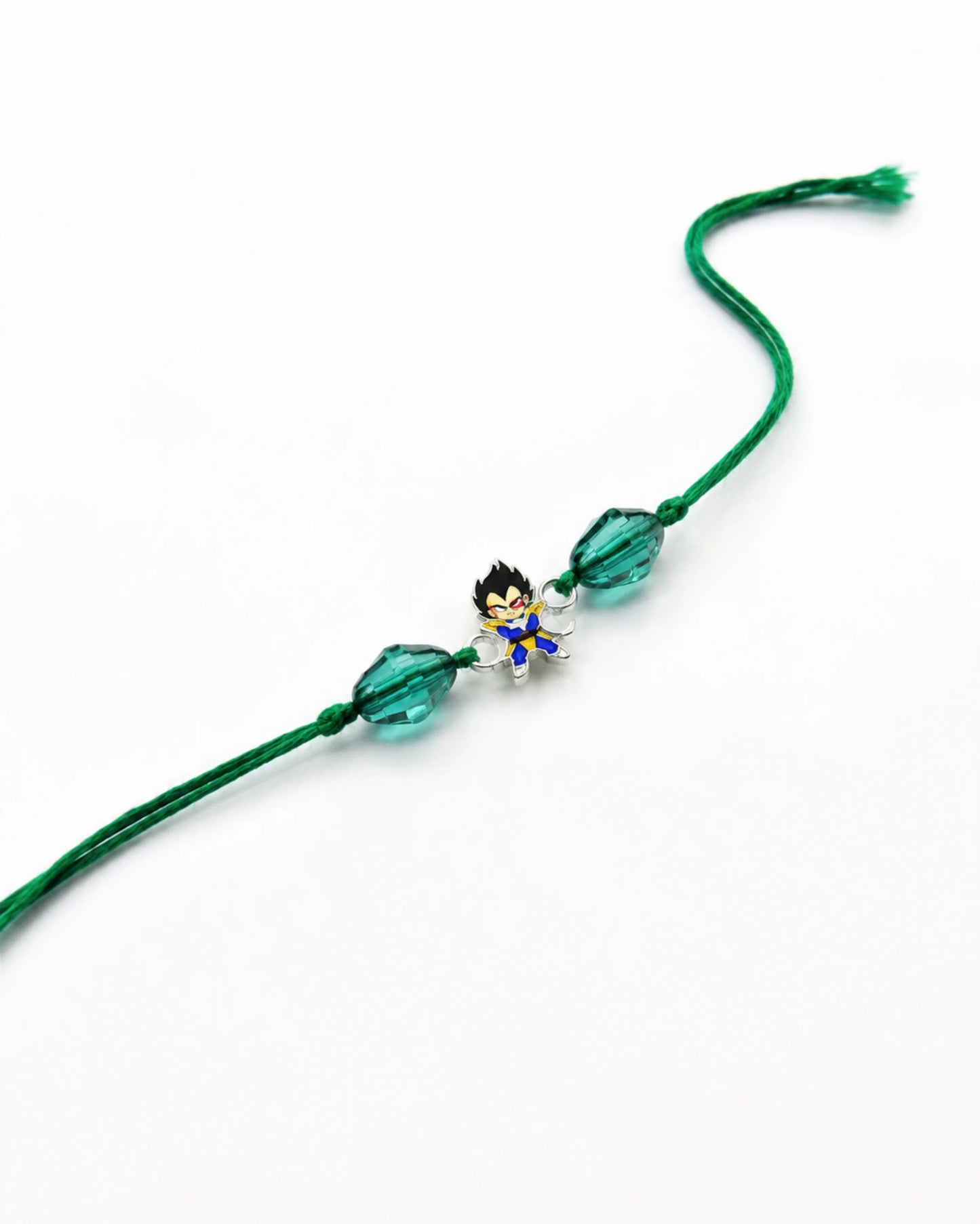 925 Silver Anime Rakhi | Vegeta Character Design - Rakhi