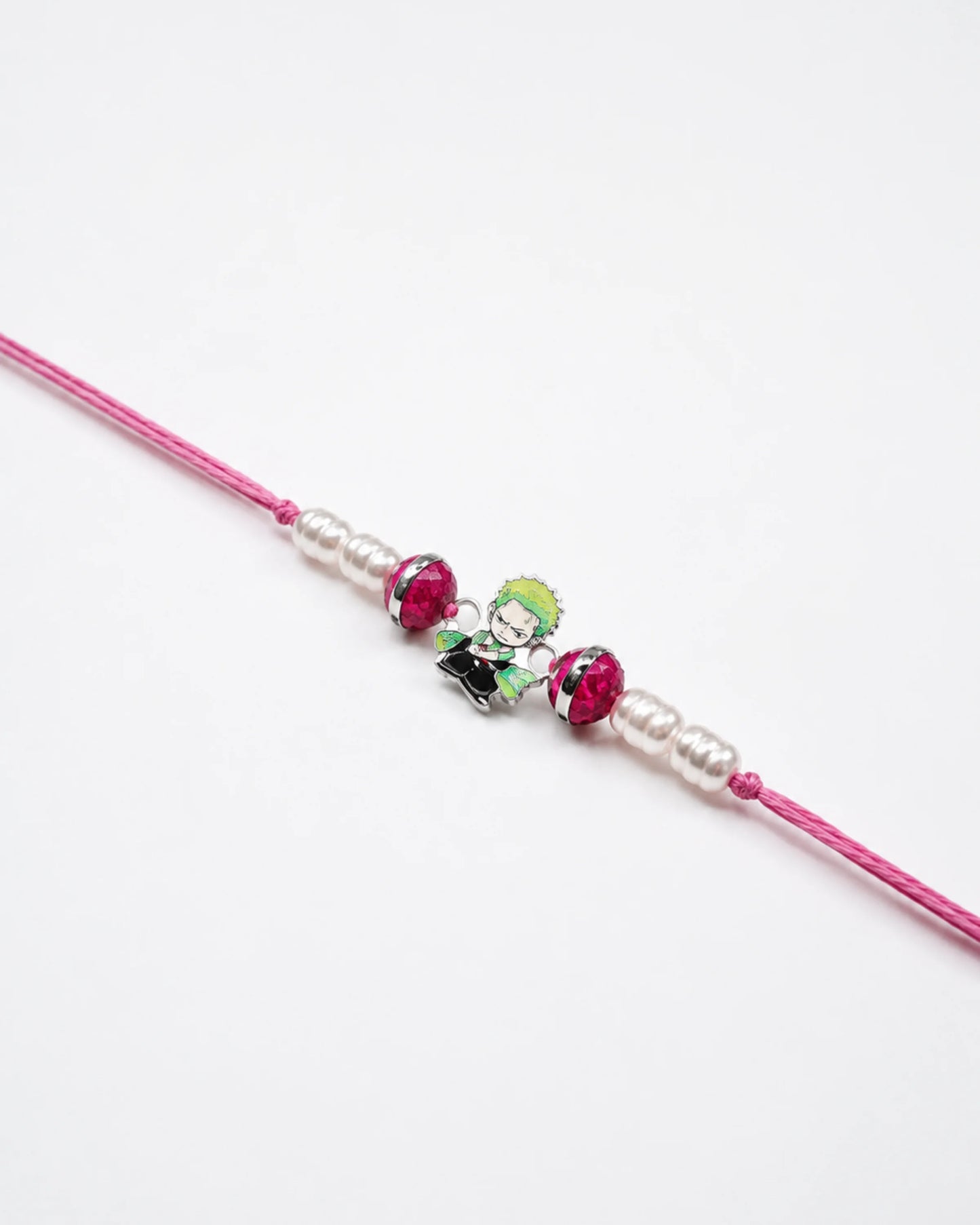 925 Silver Anime Rakhi | Zoro Character Design - Rakhi