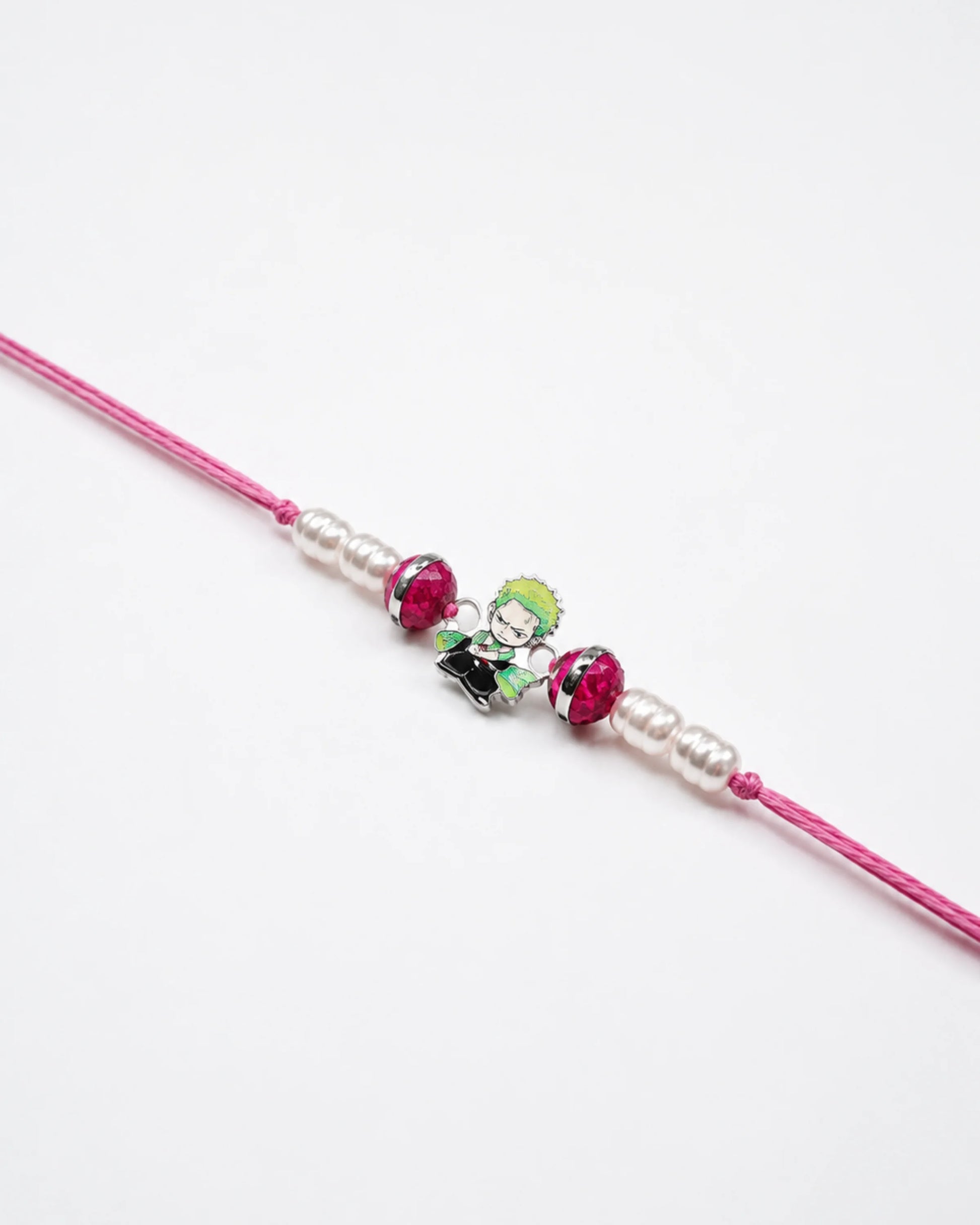 925 Silver Anime Rakhi | Zoro Character Design - Rakhi