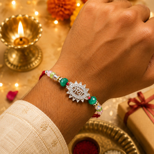 925 Silver Bhaiya Rakhi - Rakhi
