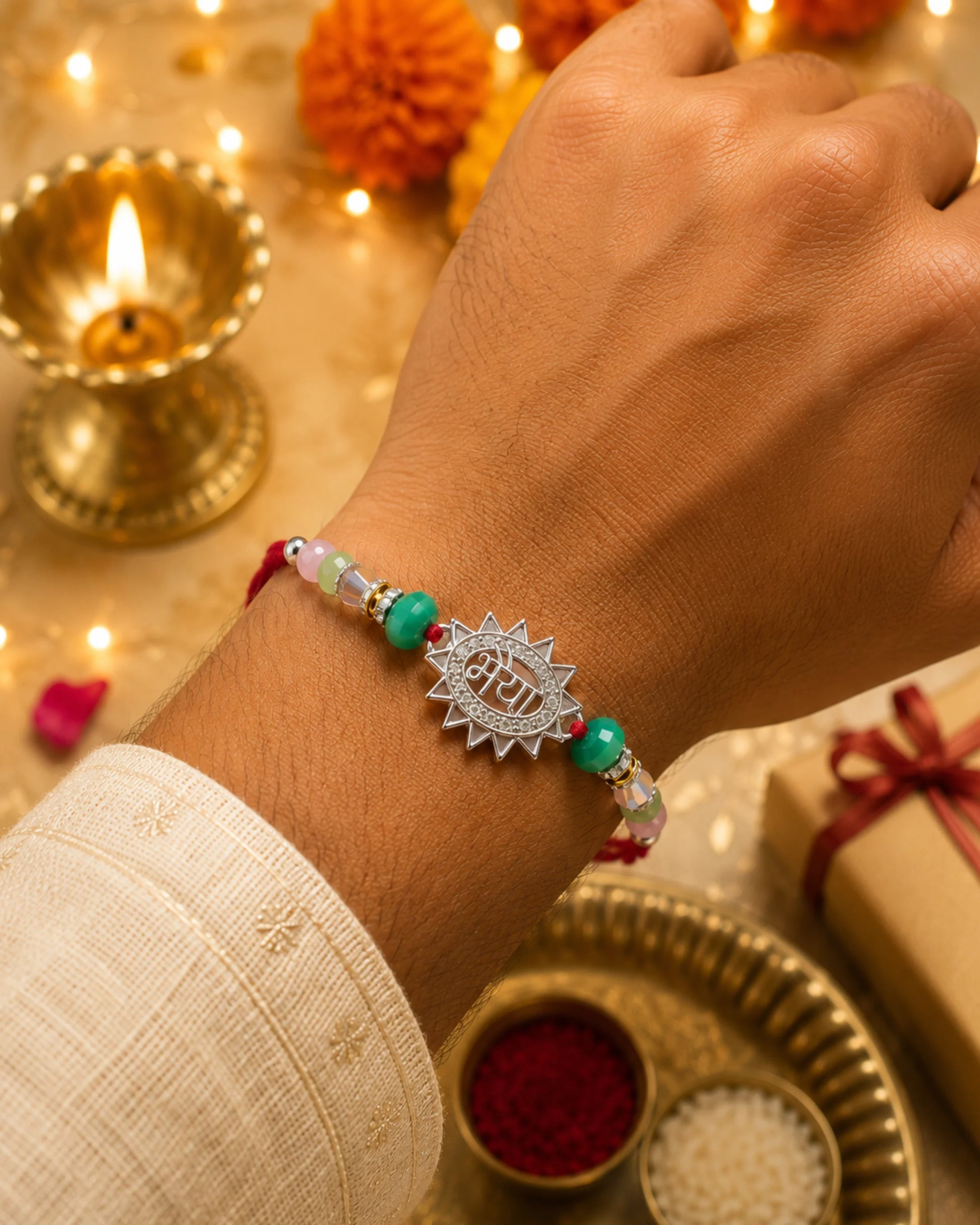 925 Silver Bhaiya Rakhi - Rakhi