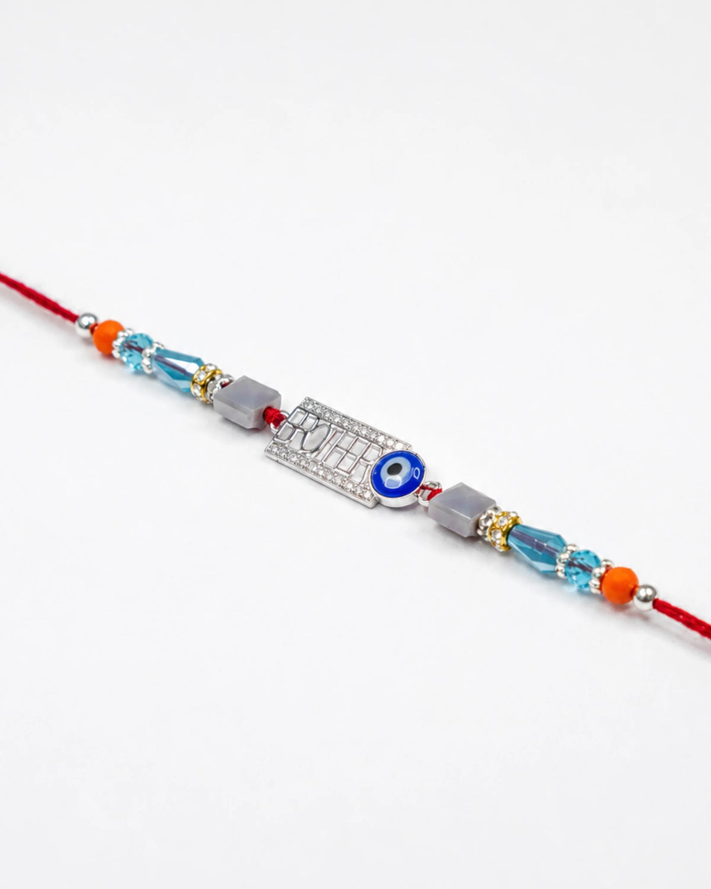 925 Silver Brother Evil Eye Rakhi - Rakhi