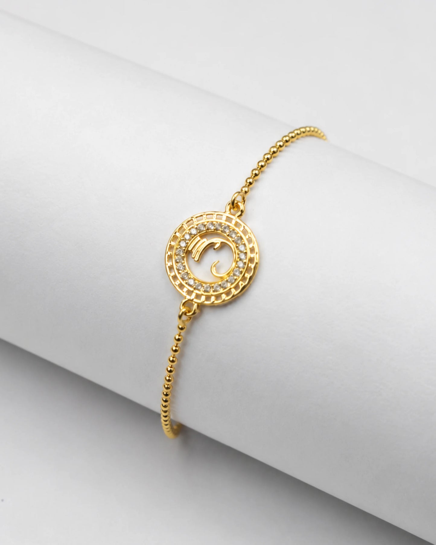 925 Silver Om Bracelet Rakhi | Gold Plated - Rakhi