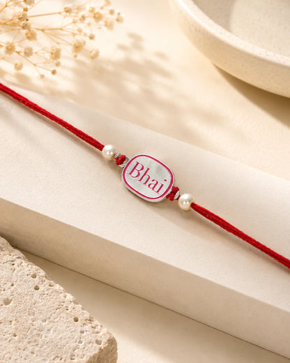 925 Silver Rakhi | Bhai Design - Rakhi