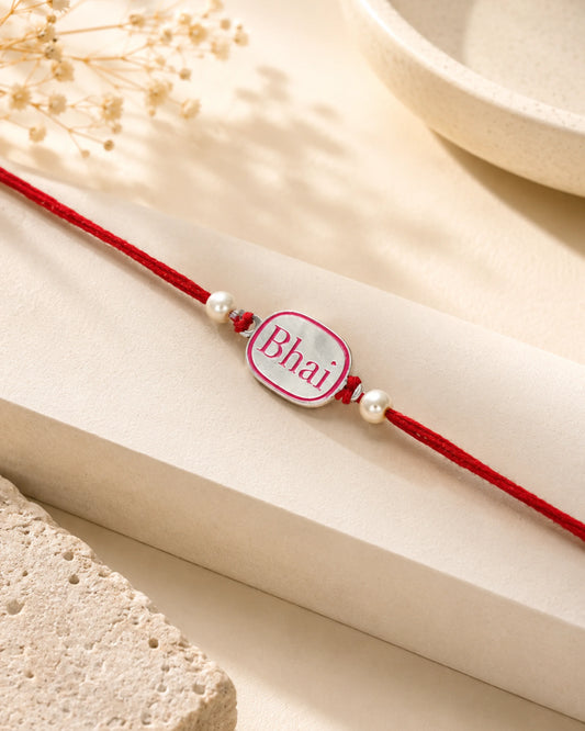 925 Silver Rakhi | Bhai Design - Rakhi