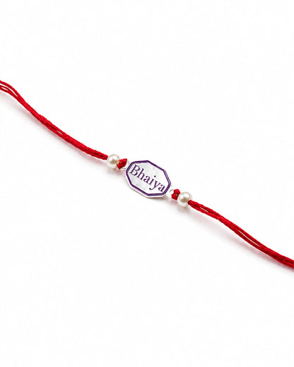 925 Silver Rakhi | Bhaiya Design - Rakhi