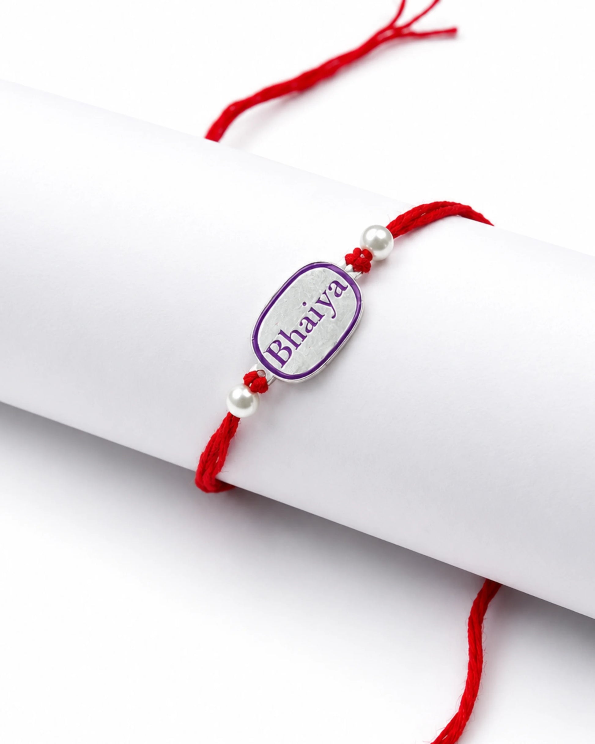 925 Silver Rakhi | Bhaiya Design - Rakhi