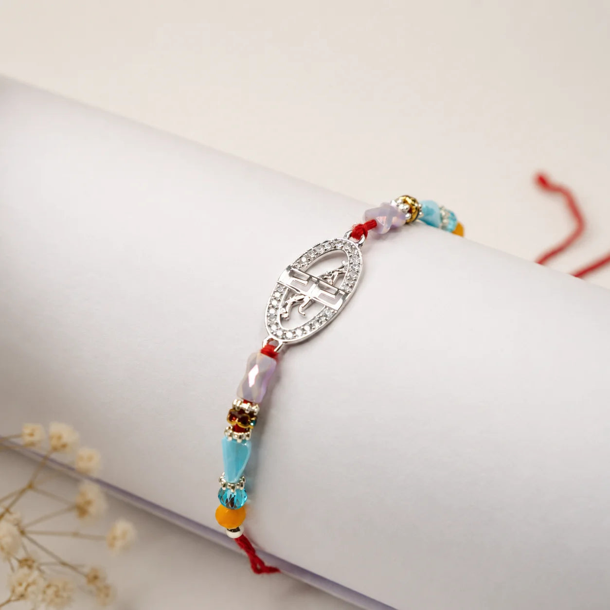 925 Silver Shree Designer Rakhi - Rakhi
