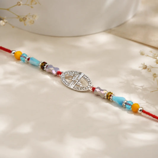 925 Silver Shree Designer Rakhi - Rakhi