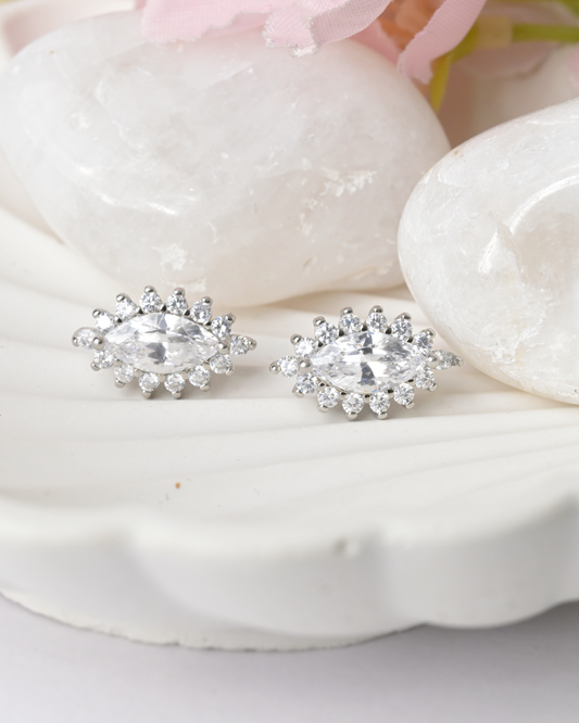 Celestial Marquise Stud Earrings