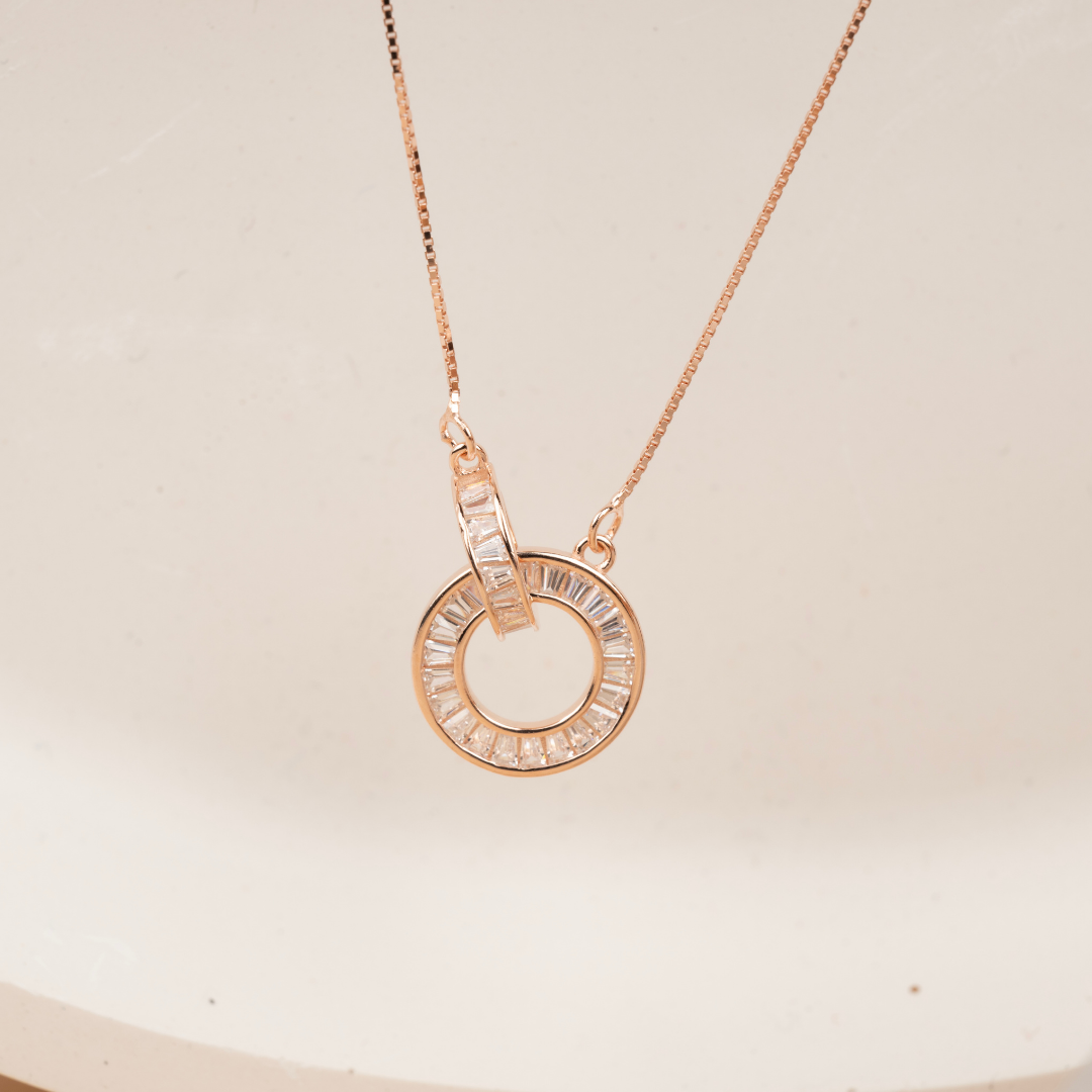 Orbit Baguette Pendant