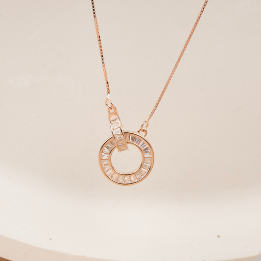 Orbit Baguette Pendant