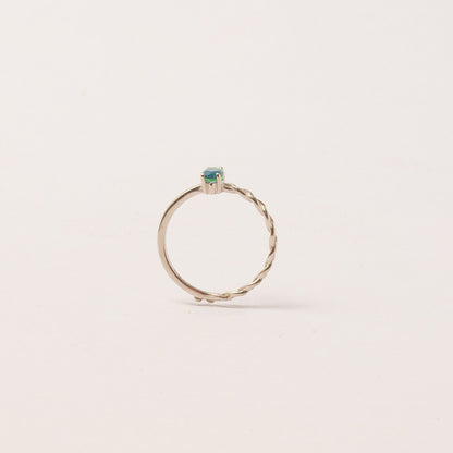 Blue Stone Silver Ring