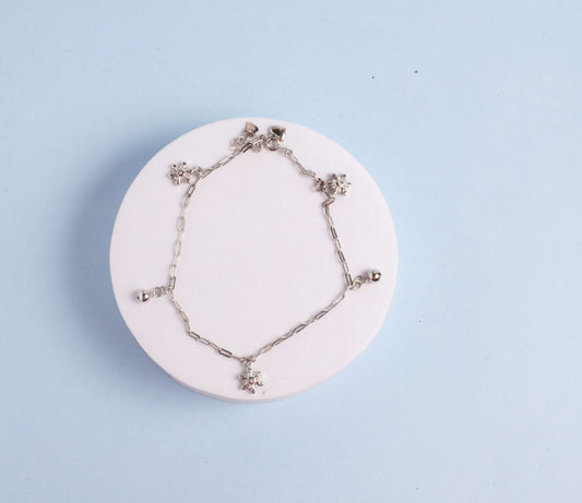 Flower Silver Bracelets