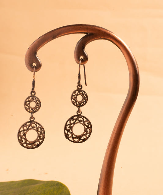 Oxidised Dangling Earrings
