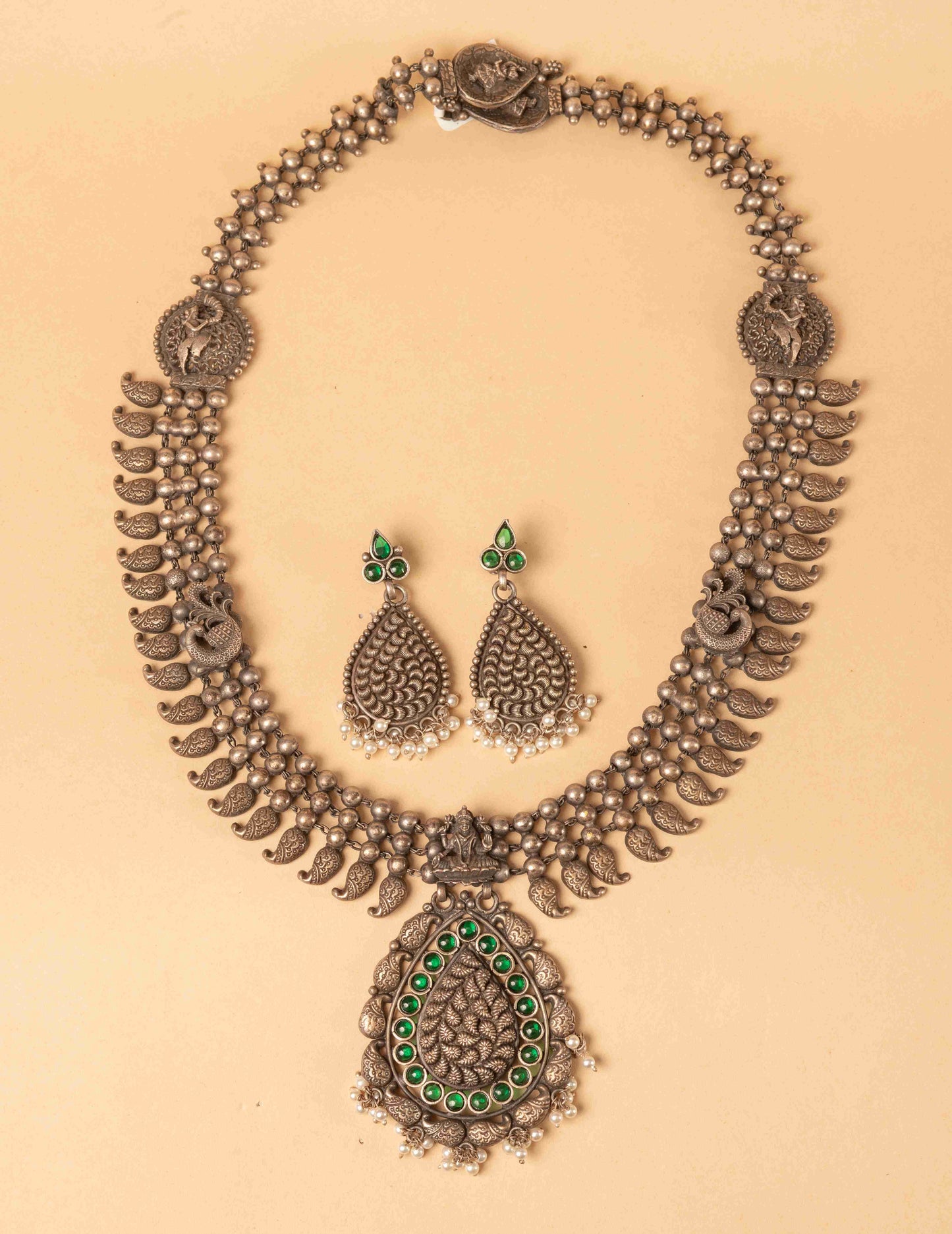 Statement Oxidized Necklace Set