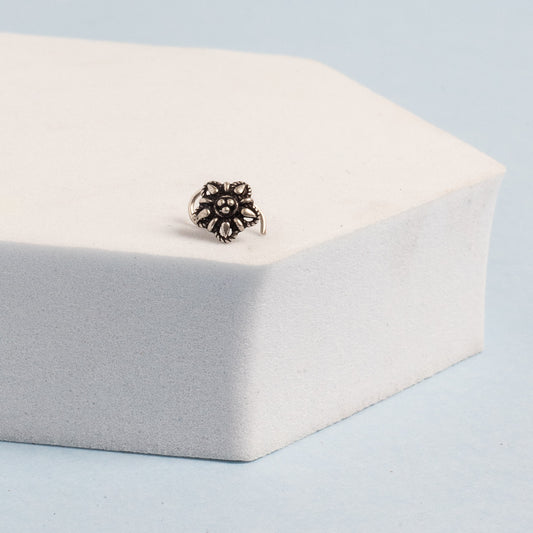 Floral Silver Nosepin