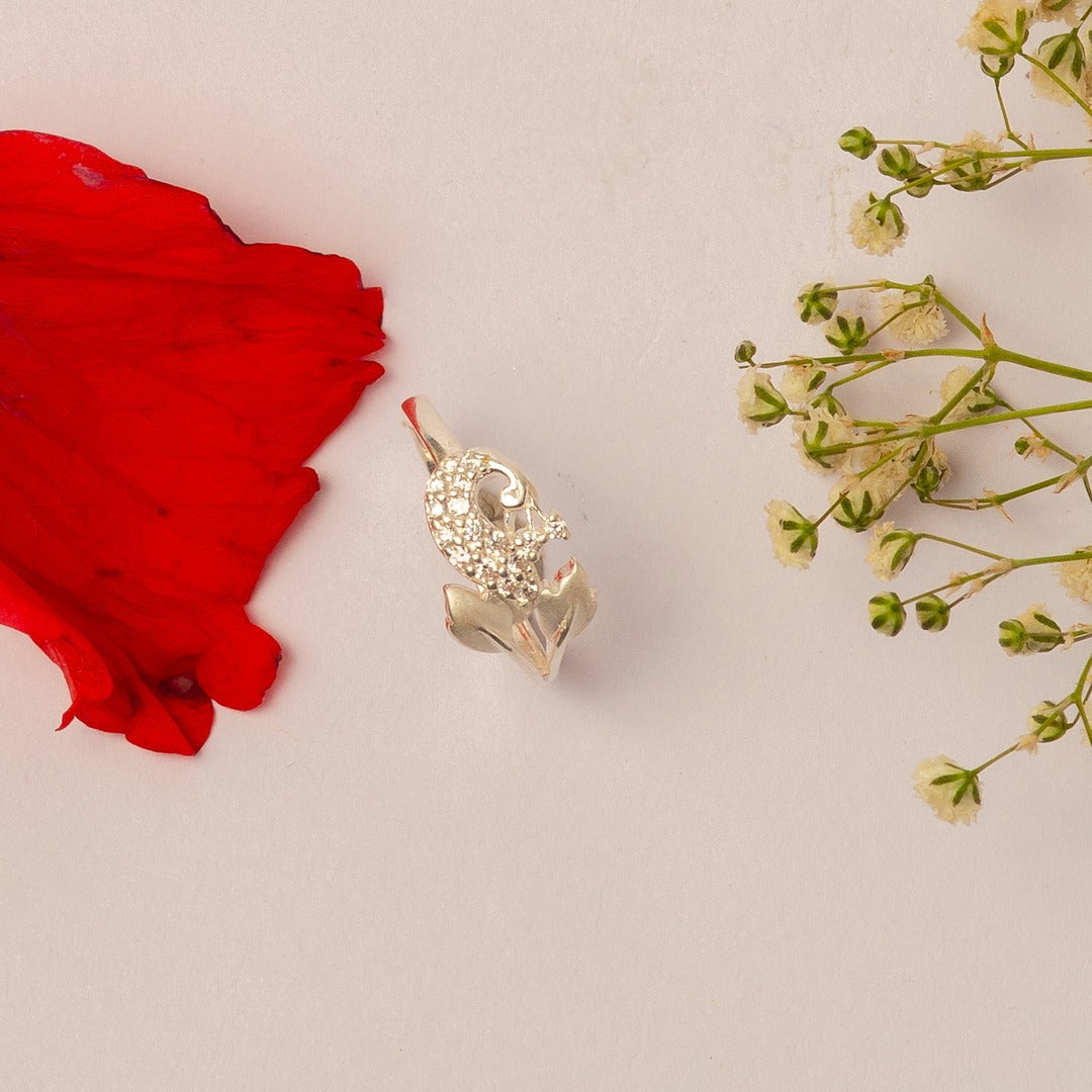 Peacock Silver Ring