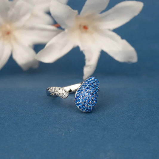 Blue Arc Ring - Silvinity