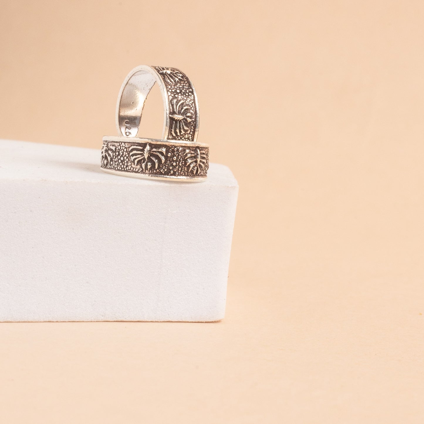 Floral Silver Toe Ring