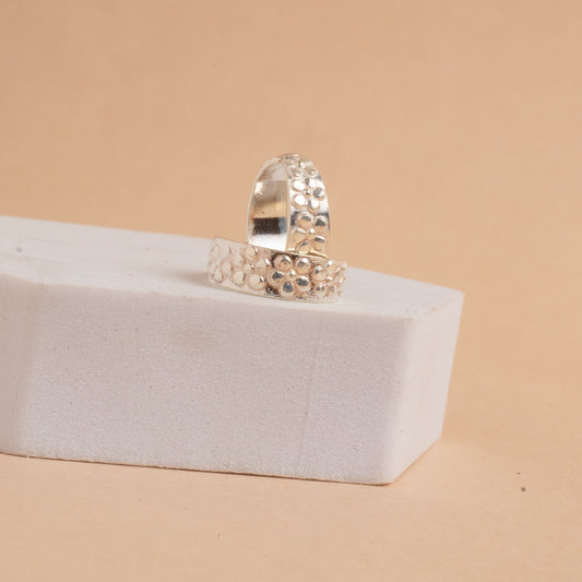 Floral Silver Toe Ring