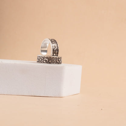 Floral Silver Toering