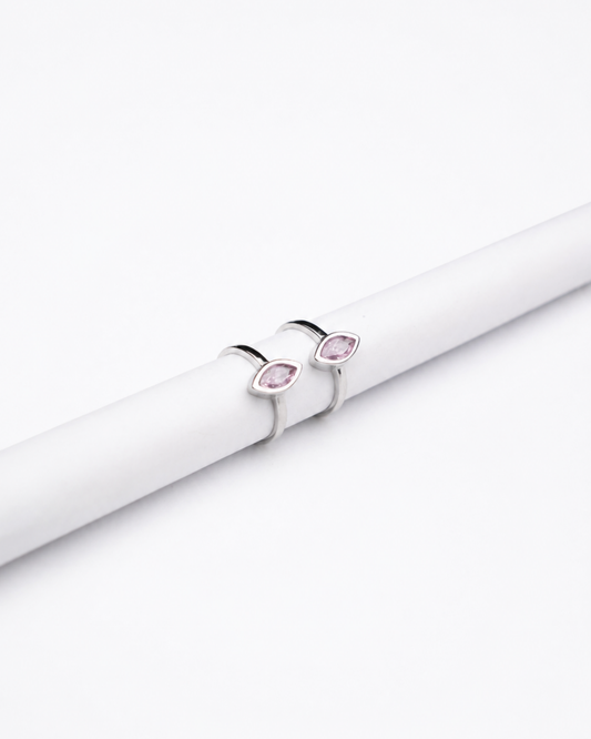 Pink Marquise Toe Ring | 92.5 Sterling Silver