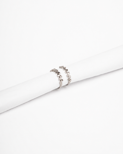 Olive Leaf Toe Rings | 92.5 Sterling Silver