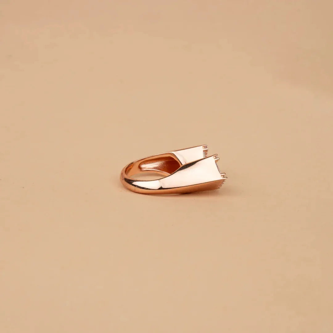 Bezel contemporary ring - Silvinity