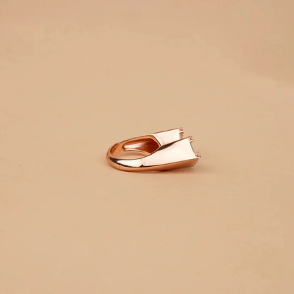 Bezel contemporary ring - Silvinity